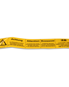 Aufkleber D/GB/RUS/JP: Reinigung Filtermatten in Farm Contro